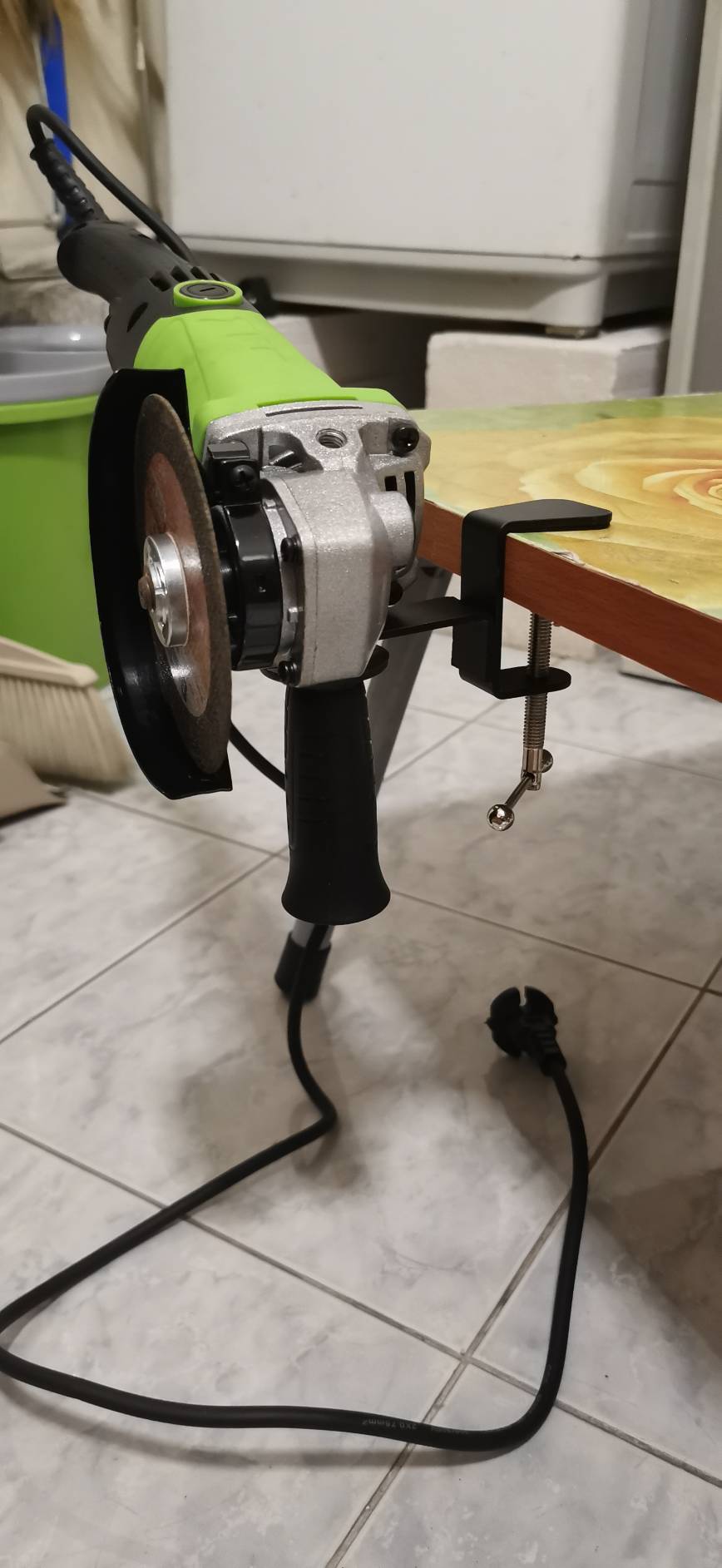 GA07 ฐานยึดหินเจียรติดโต๊ะ สำหรับหินเจียร 4 นิ้ว DIY ***ไม่รวมเครื่อง