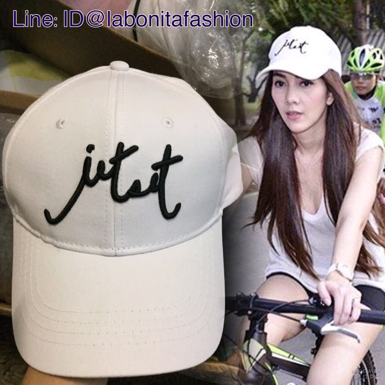หมวก Tui สีขาว หมวกแก๊ปสีขาว แฟชั่นแบบดาราเซเลบใส่***งานAAA ราคารวมส่งEMS