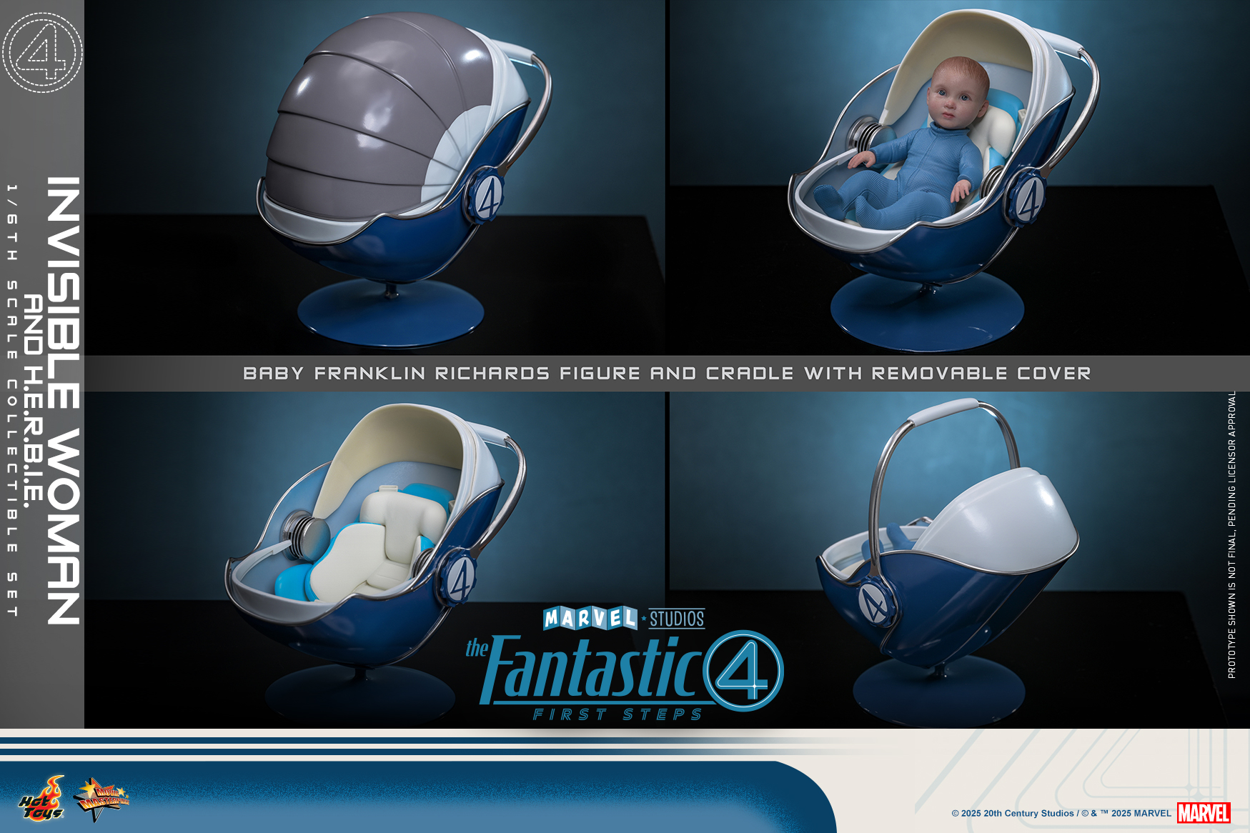 Hot Toys MMS824 The Fantastic Four: First Steps - Invisible Woman and H.E.R.B.I.E.