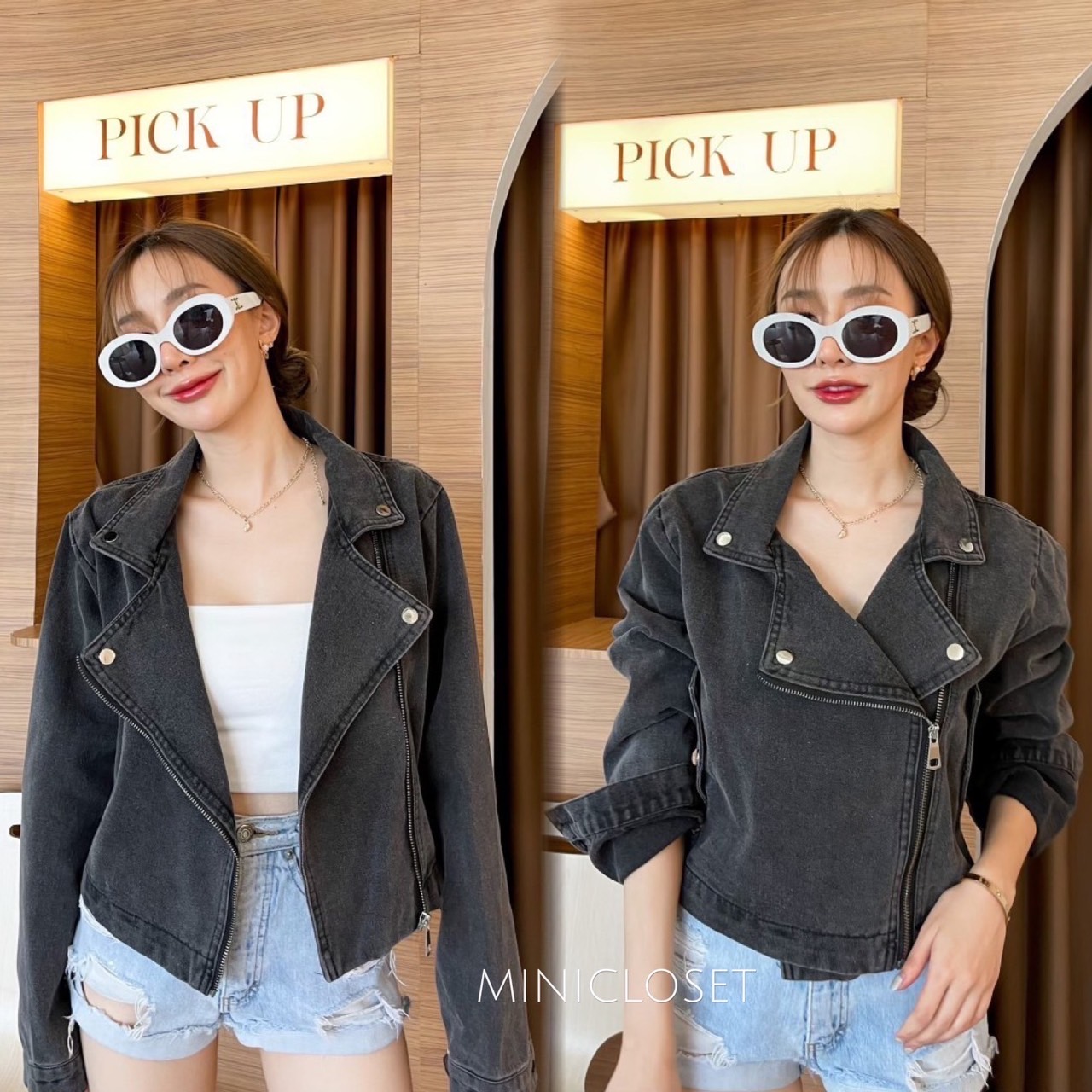 แจ็คเก็ตยีนส์กันหนาว สไตล์Zara