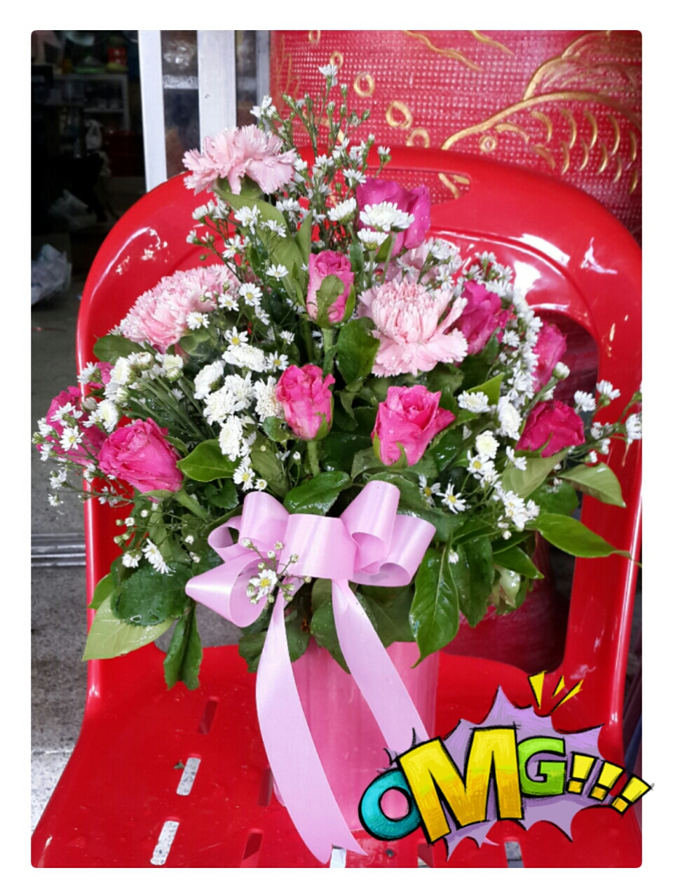 แจกันดอกไม้สด