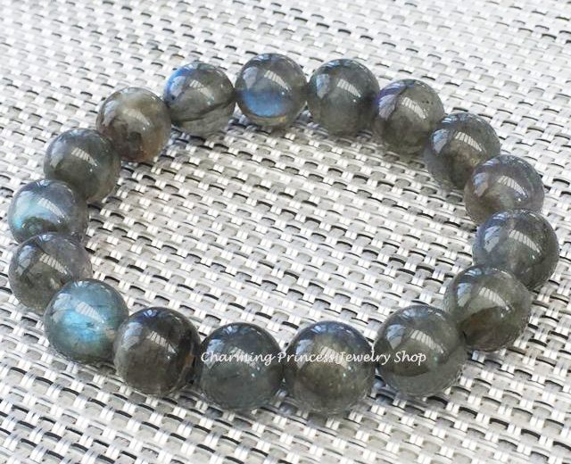 Labradorite ลาบราดอไรต์ 10 มม ความคิดสร้างสรรค์ แก้ปัญหา ลดน้ำหนัก