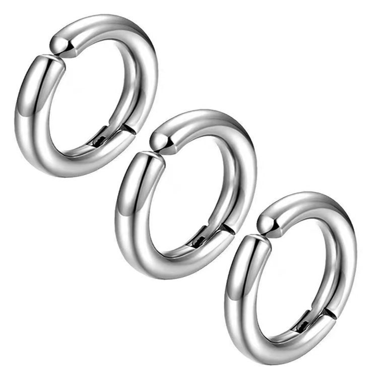 ต่างหูหนีบ หนีบได้ทุกตำแหน่งของใบหู Cilp hoop ไม่เจาะหูก็สวยได้ (ราคา/คู่)_EC299