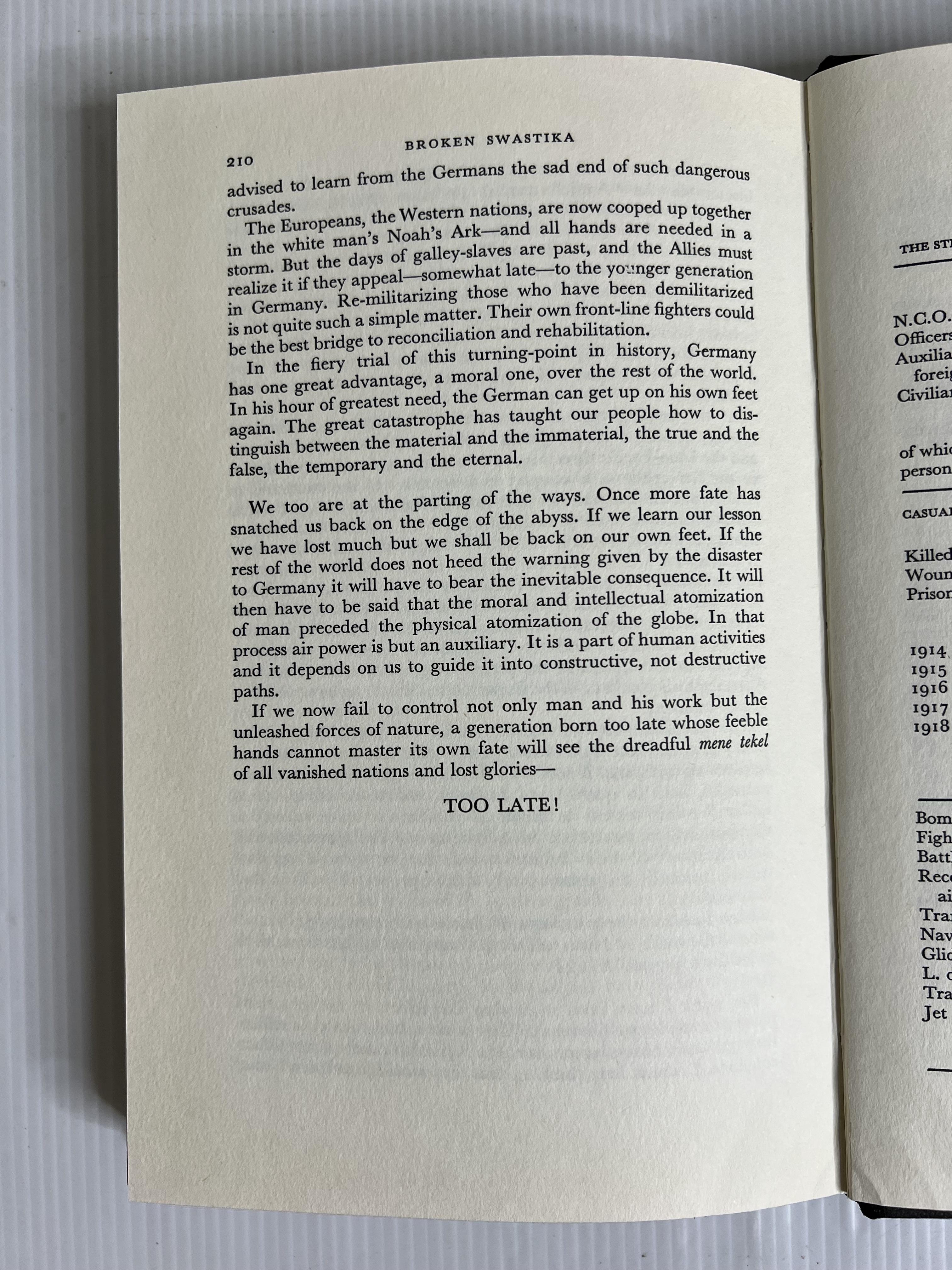 Broken Swastika: The defeat of the Luftwaffe Werner Baumbach January 1, 1986 90-99% Hardcover