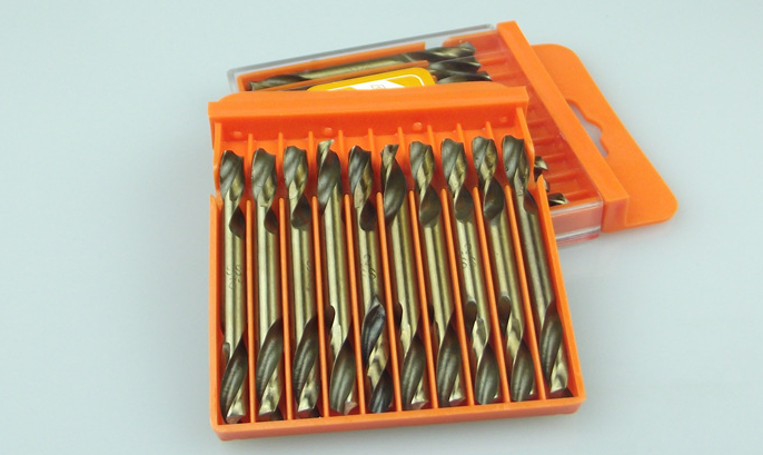 DRV01 ดอกสว่าน 2 หัวไทเทเนียม ใช้สำหรับงานเจาะรูรีเวท ขนาด 3.2 มิล 1/8 หุน รีเวทเบอร์ 4 แพ็คละ 10 ดอก