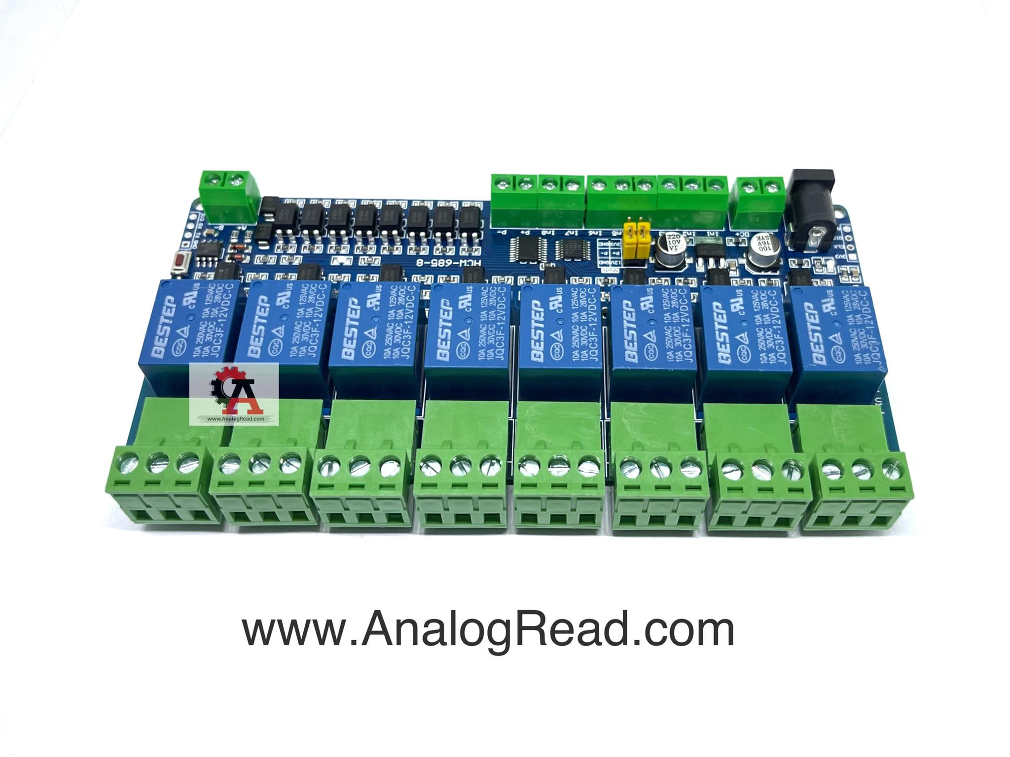 Modbus-Rtu 8 way relay module RS485/TTL(12V)