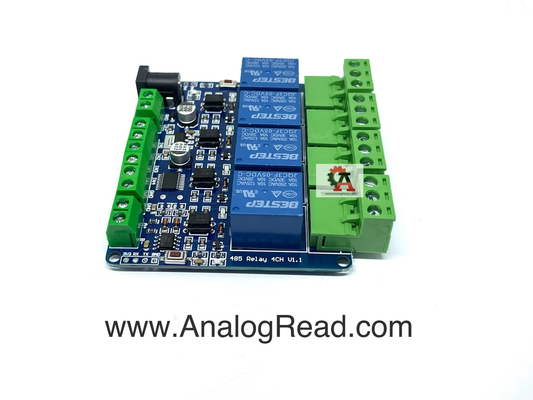 Modbus-Rtu 4 way relay module RS485/TTL(5V)