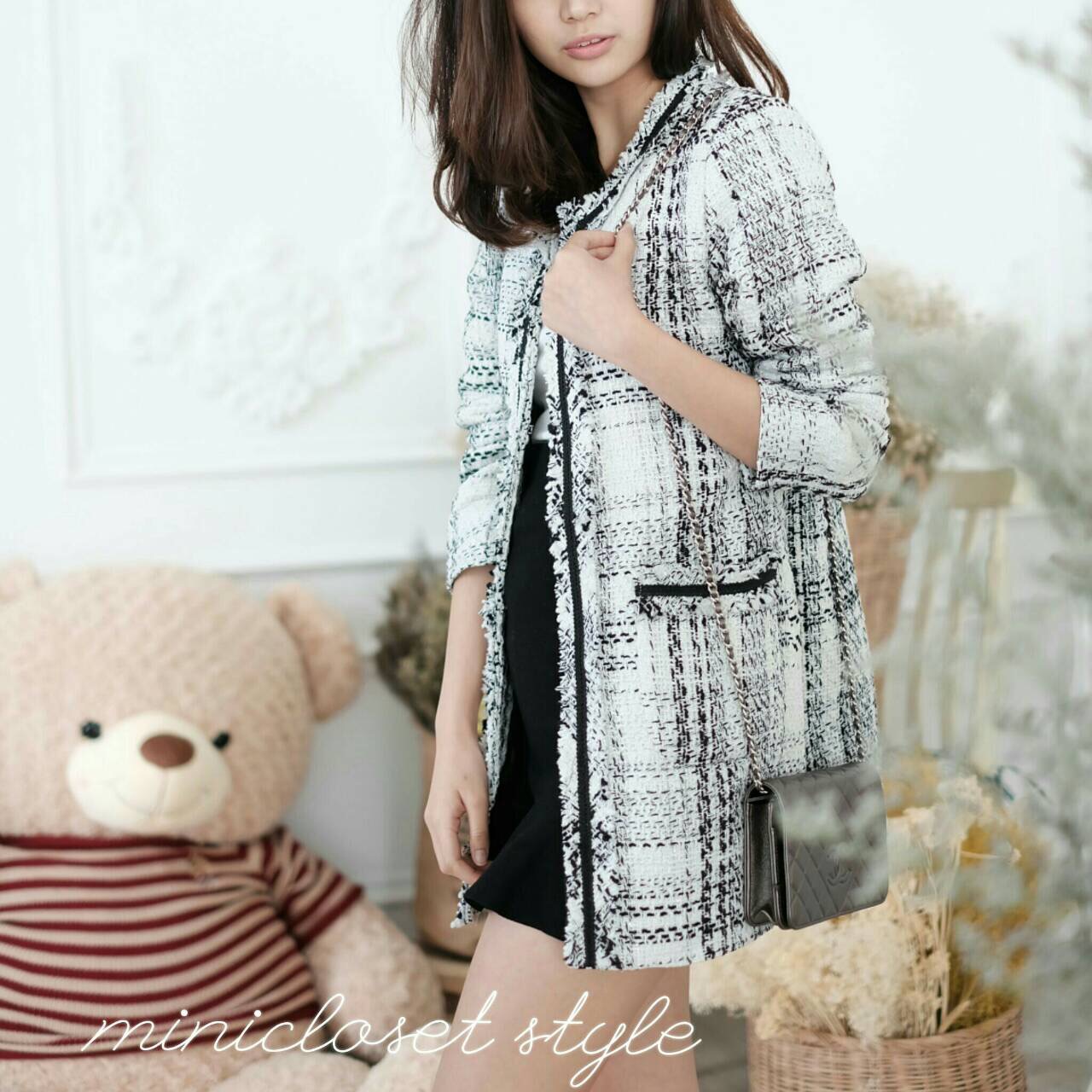 เสื้อคลุมผ้าทวิต เสื้อคลุมยาว เสื้อคลุมผ้าทวีต