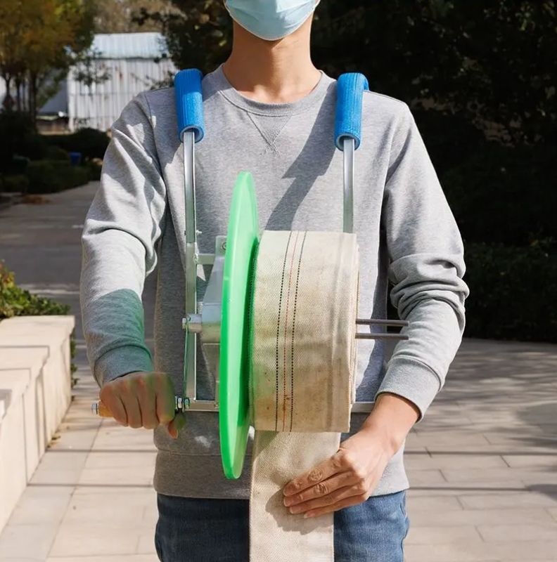 OT246 โรลม้วนสายส่งน้ำ สายยาง สายสูบน้ำแบบสะพายไหล่ น้ำหนักเบา พกพาง่าย