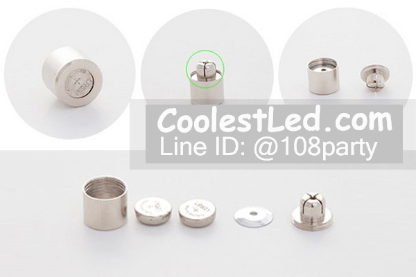 ต่างหูเรืองแสง ต่างหู LED มีไฟกระพริบ แบบเพชรเม็ดกลม