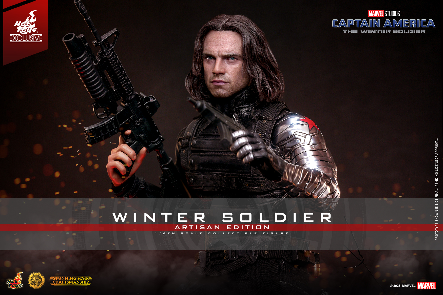 Hot Toys MMS790AEB Captain America: The Winter Soldier - Winter Soldier (Artisan Edition) (Special Edition) [Hot Toys Exclusive]