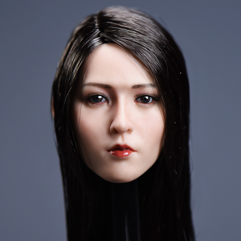 YMTOYS YMT002B Asian beauty headsculpt Yun (Long Black Hair)