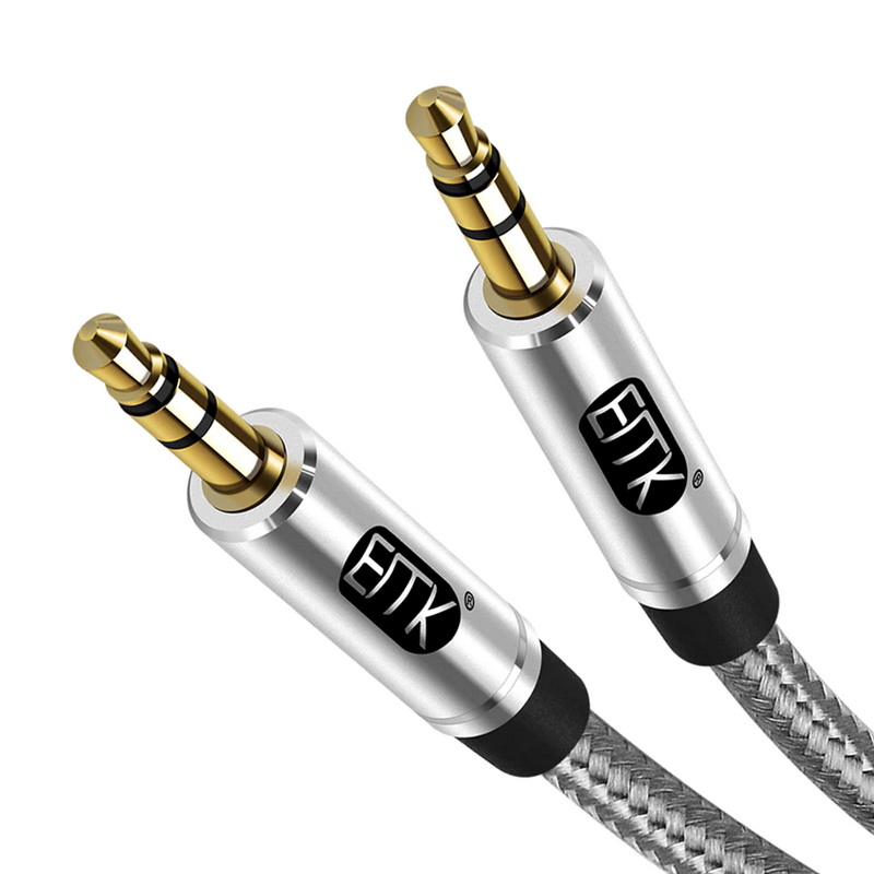 ขาย ERTK AUX Grey สาย Aux 3.5 เป็น 3.5 เกรดพรีเมี่ยม สำหรับเครื่องเสียง