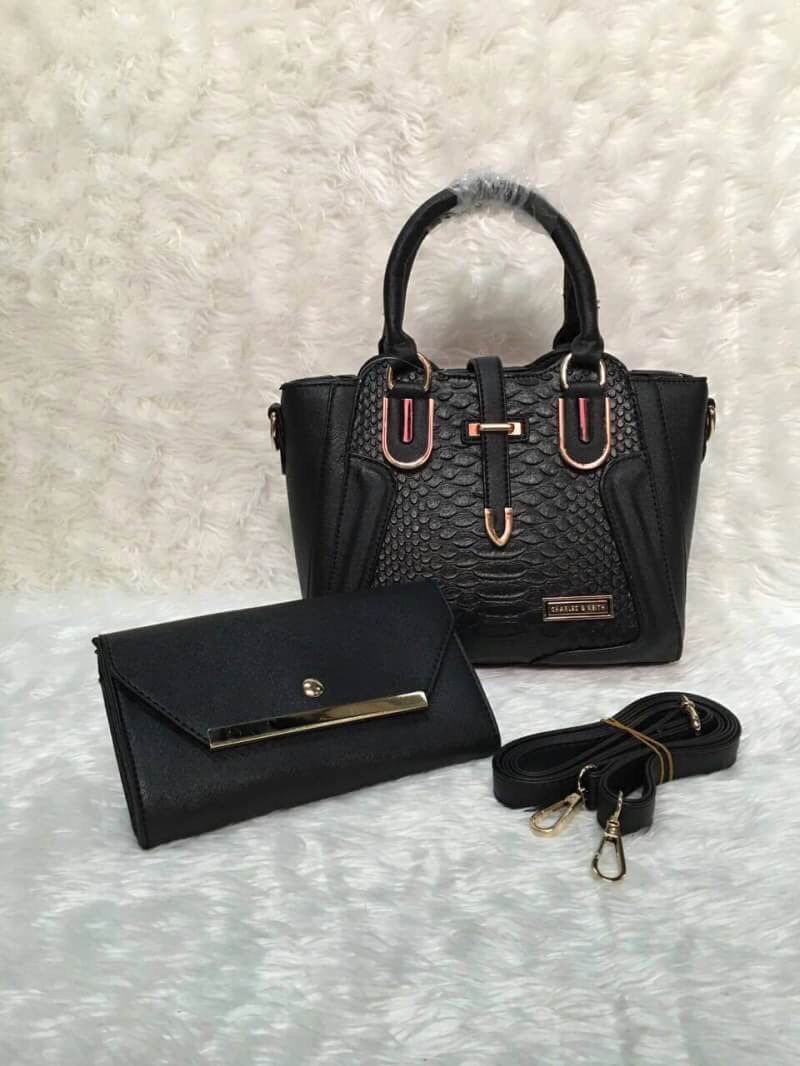 สินค้ามีพร้อมส่ง กระเป๋าแฟชั่น *Set2ใบ งานเกรดพรีเมี่ยม (Premuim)