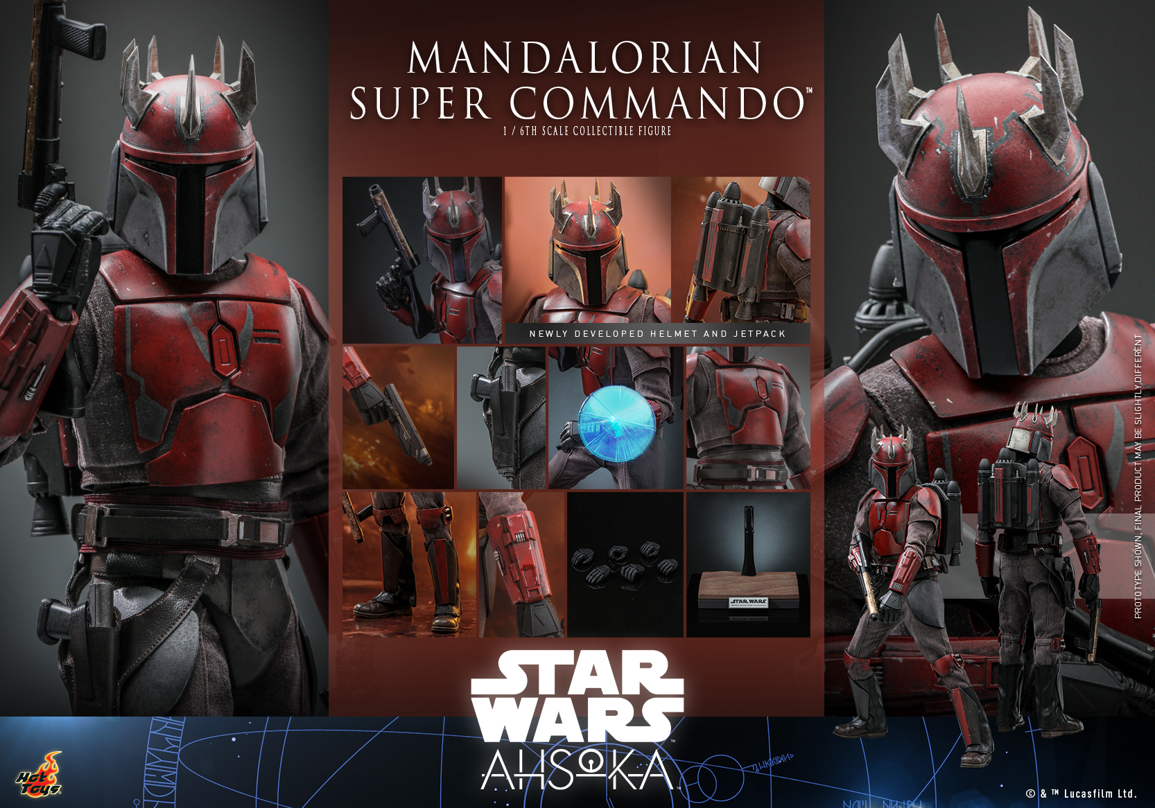 Hot Toys TMS127 1/6 Star Wars: Ahsoka™ - Mandalorian Super Commando™