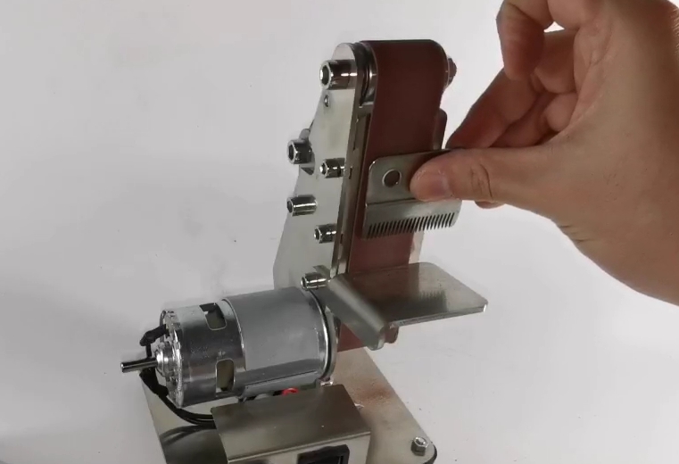 ES14 เครื่องขัดสายพานมินิ สำหรับ ขัด ไม้ พลาสติก เหล็ก ลับคมใบมีดต่างๆ