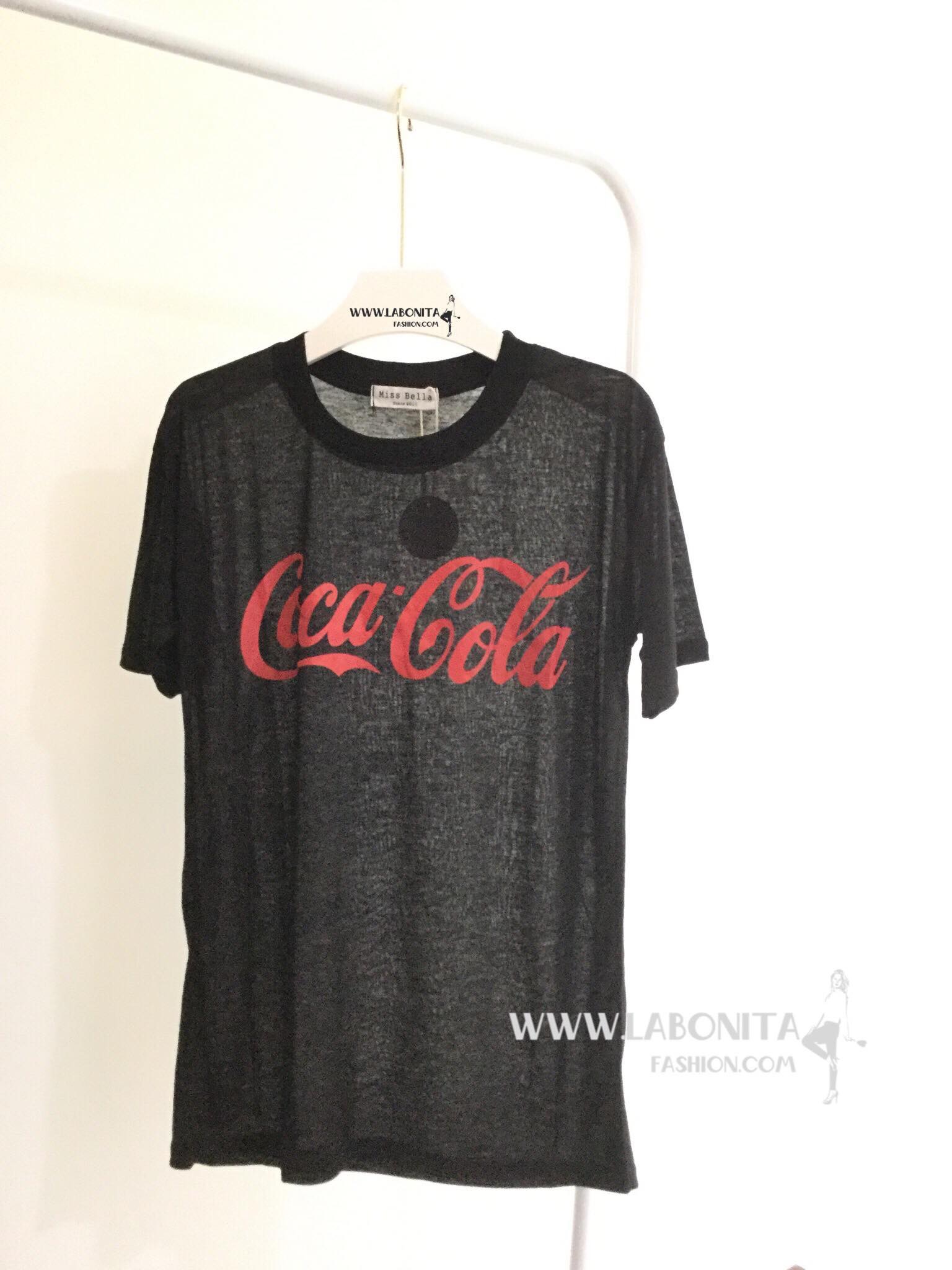 เสื้อโค้ก Coca Cola เสื้อยืดผ้าบางเฉียบทะลุทะลวงถึงใจ แต่ไม่โป๊ค่ะ ผ้านุ่มมากกก