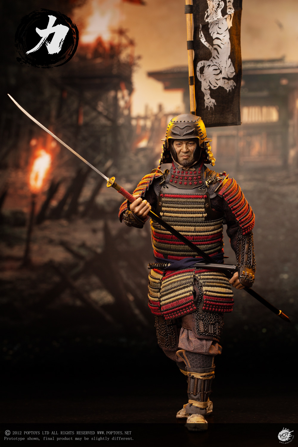 POPTOYS EX044 1/6 Ashigaru Trio First Bomb Li Ashigaru Saiga Helmet