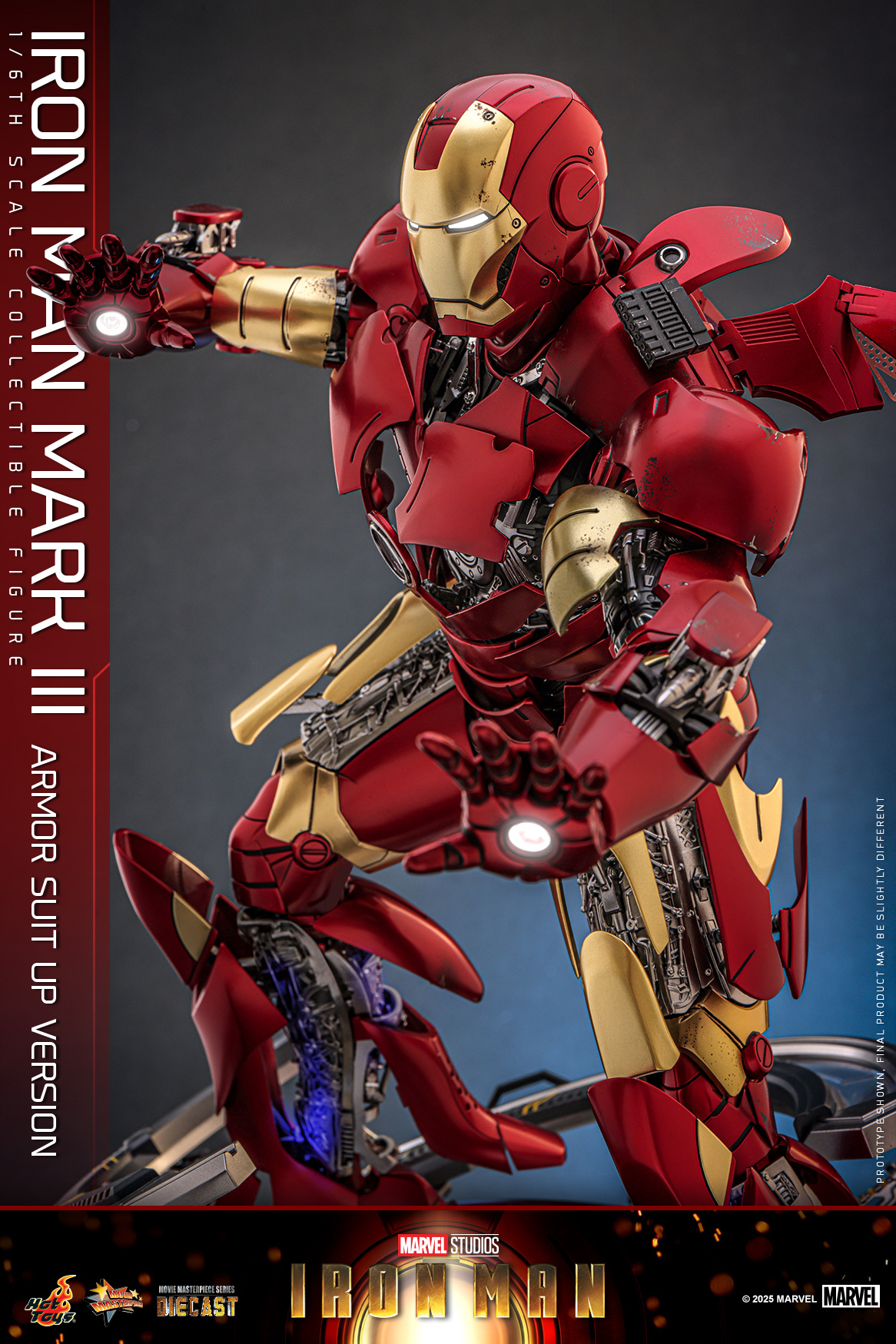 Hot Toys MMS825D72 Iron Man - Iron Man Mark III (Armor Suit Up Version)