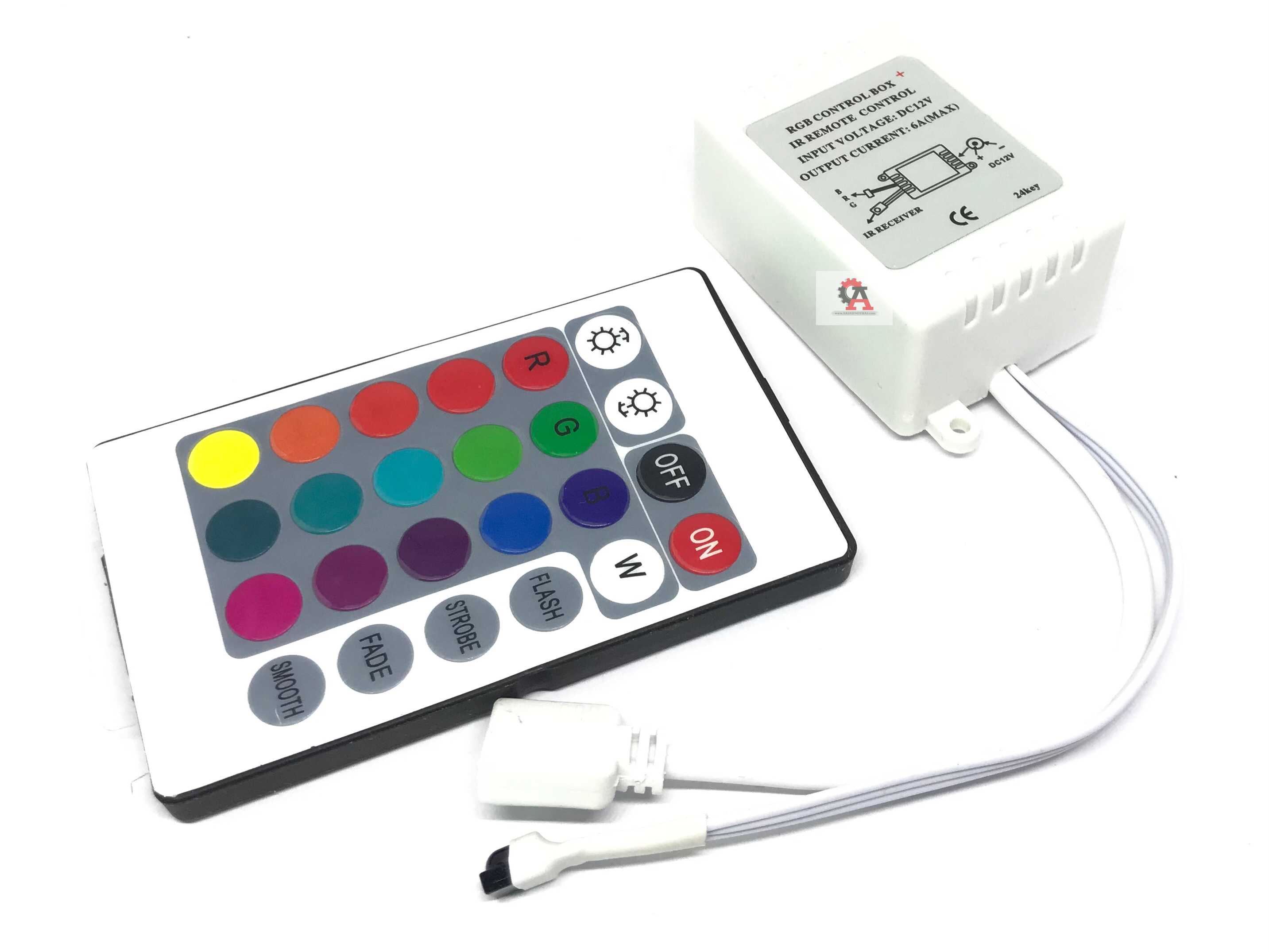 RGB Control Box+IR Remote Control กล่องควบคุมไฟ RGB พร้อมรีโมท สต็อกไทยส่งไว