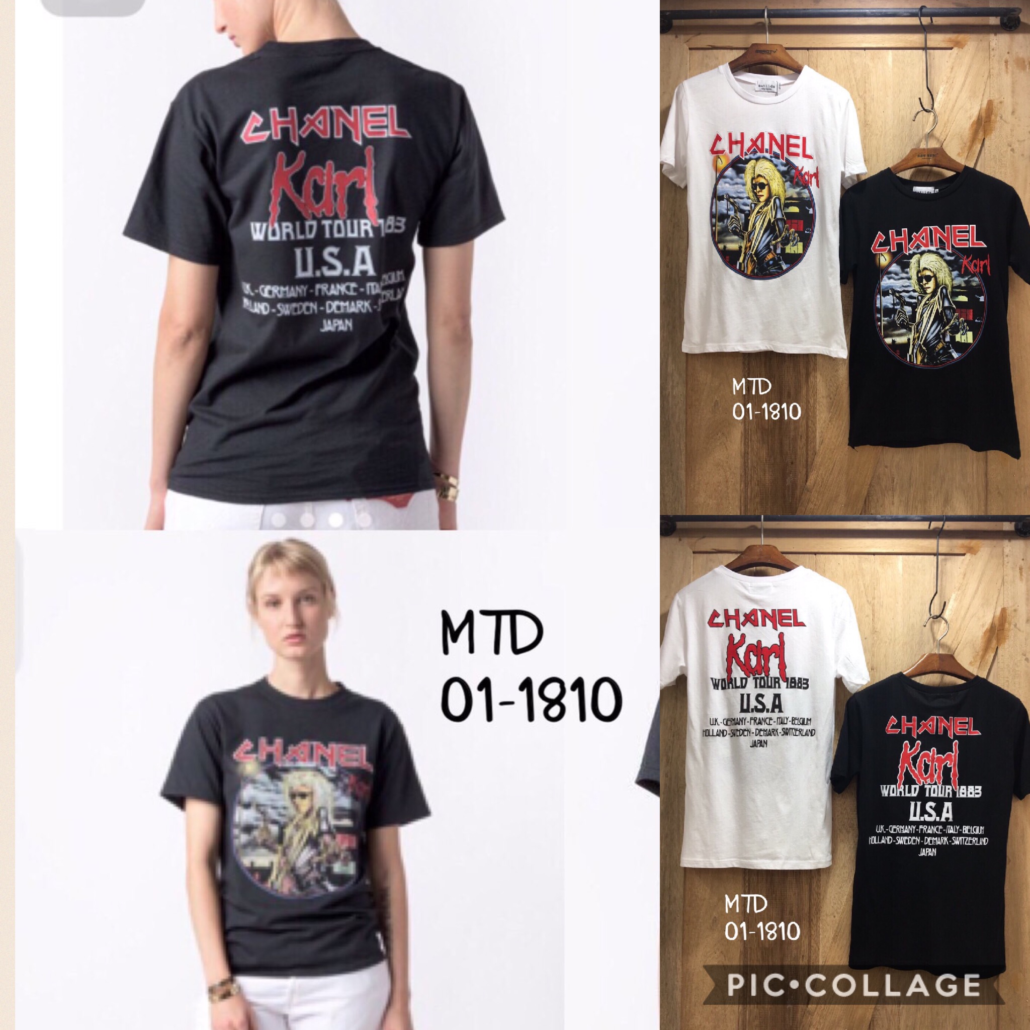 พบกับเสื้อยืดแขนสั้นแต่งคอกลม ดีไซน์สวยเท่ห์ ด้านหน้าและด้านหลังโดดเด่นด้วยงานสกรีนลายในตัวค่ะ เก๋ไก๋มากมายค่ะ เนื้อผ้าดีงาม สวมใส่ง่ายสบายๆในวันเบาเบาค่ะ
