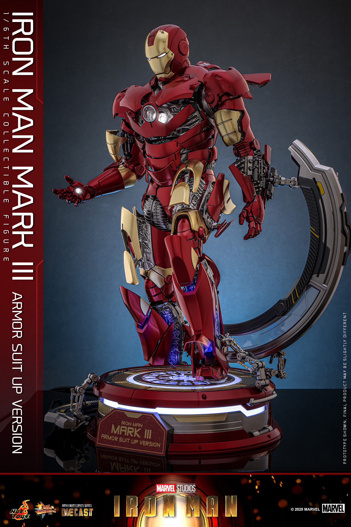 Hot Toys MMS825D72 Iron Man - Iron Man Mark III (Armor Suit Up Version)