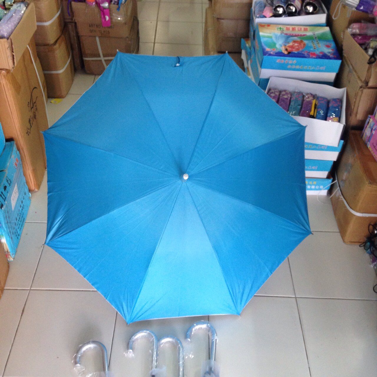 ร่มตอนเดียว22นิ้วมียูวี เลือกสีได้