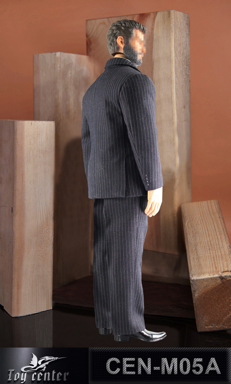 Toy Center CEN-M05C Gentermen Striped Suit (Light Grey)