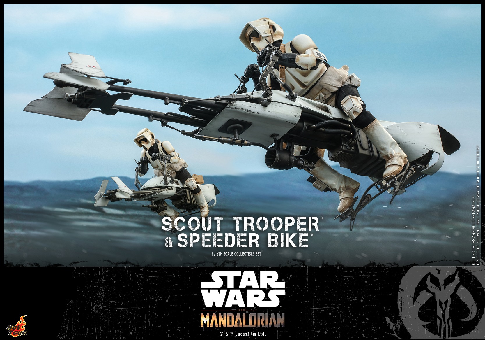 Hot Toys TMS017 The Mandalorian 1/6 Scout Trooper and Speeder Bike