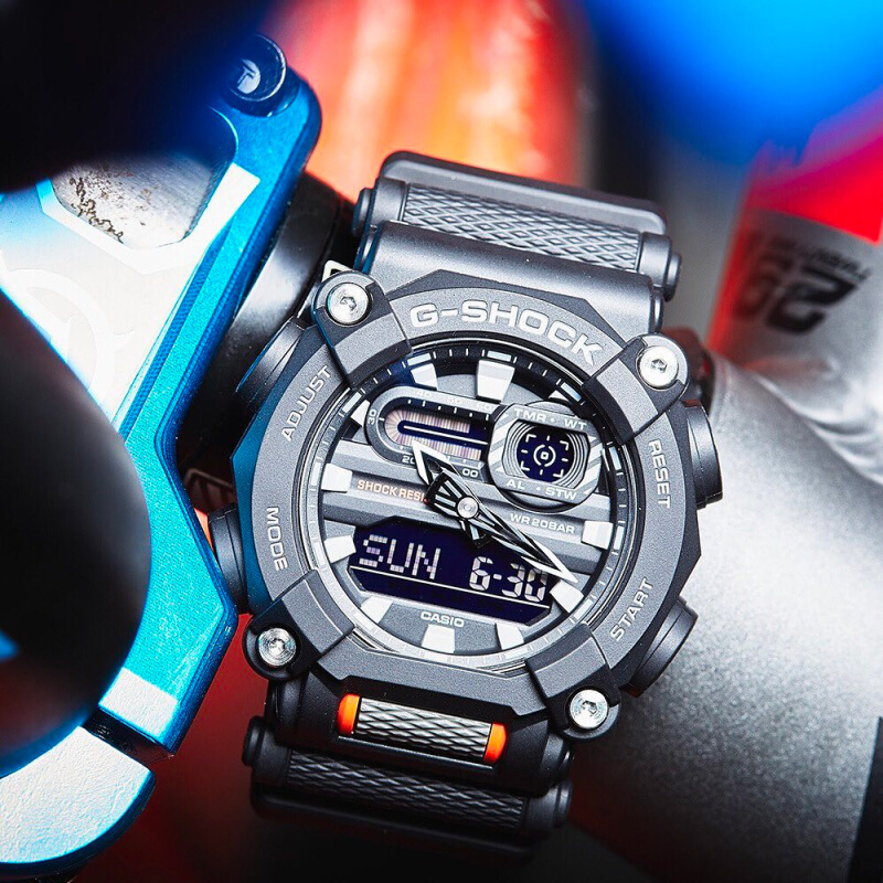 นาฬิกาข้อมือ Casio G-shock สองระบบ Analog-Digital รุ่น GA-900 GA-900C GA-900C-1A4 (สายผ้า) GA-900C-1A4
