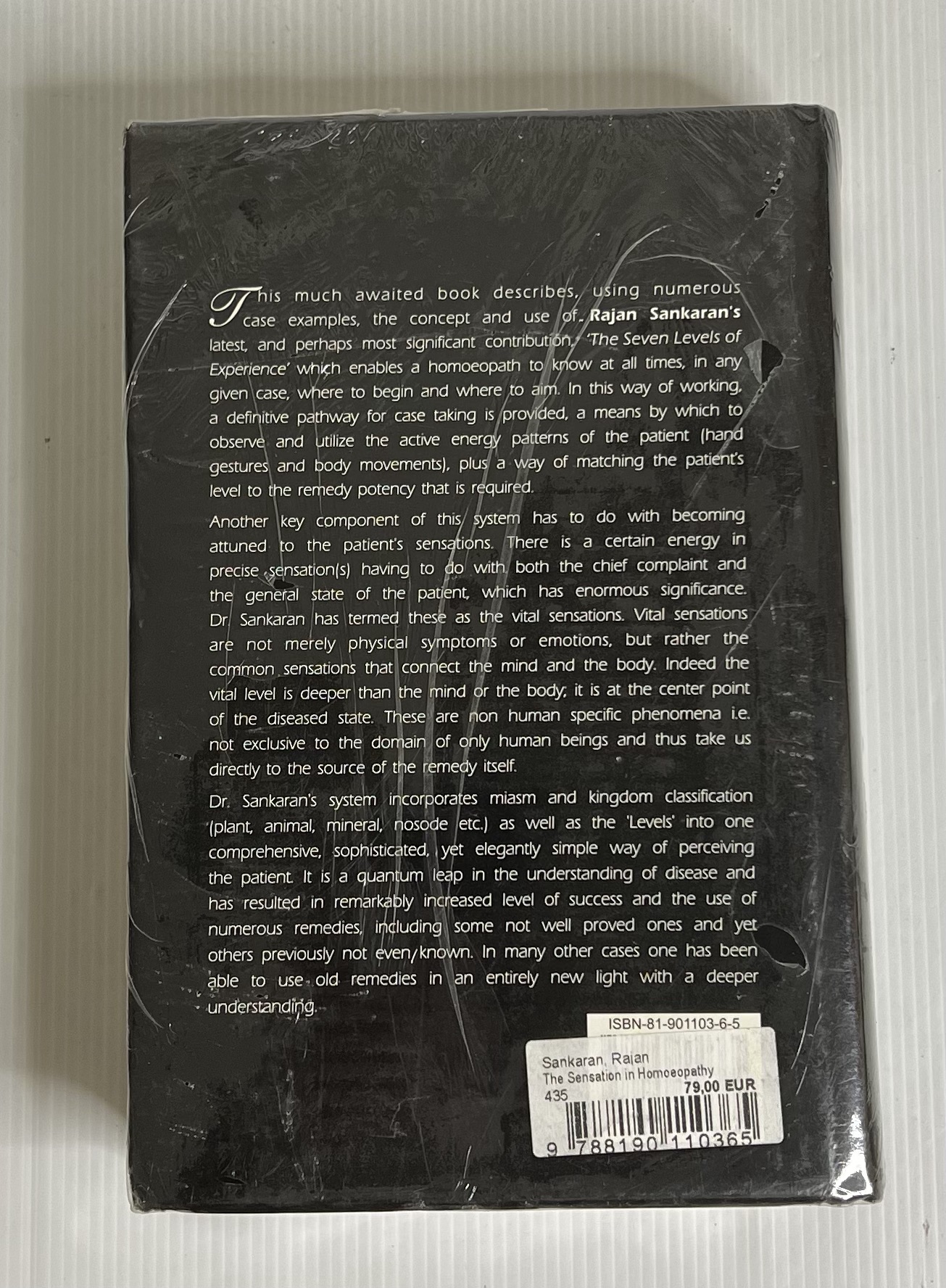 The Sensation in Homeopathy Rajan Sankaran 1 January 2004 Sealed 100%new Hardcover