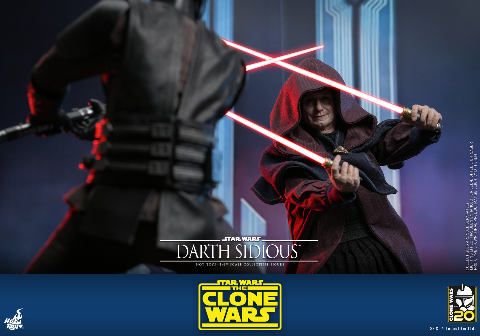 Hot Toys TMS102 1/6 Star Wars: The Clone Wars™ - Darth Sidious™