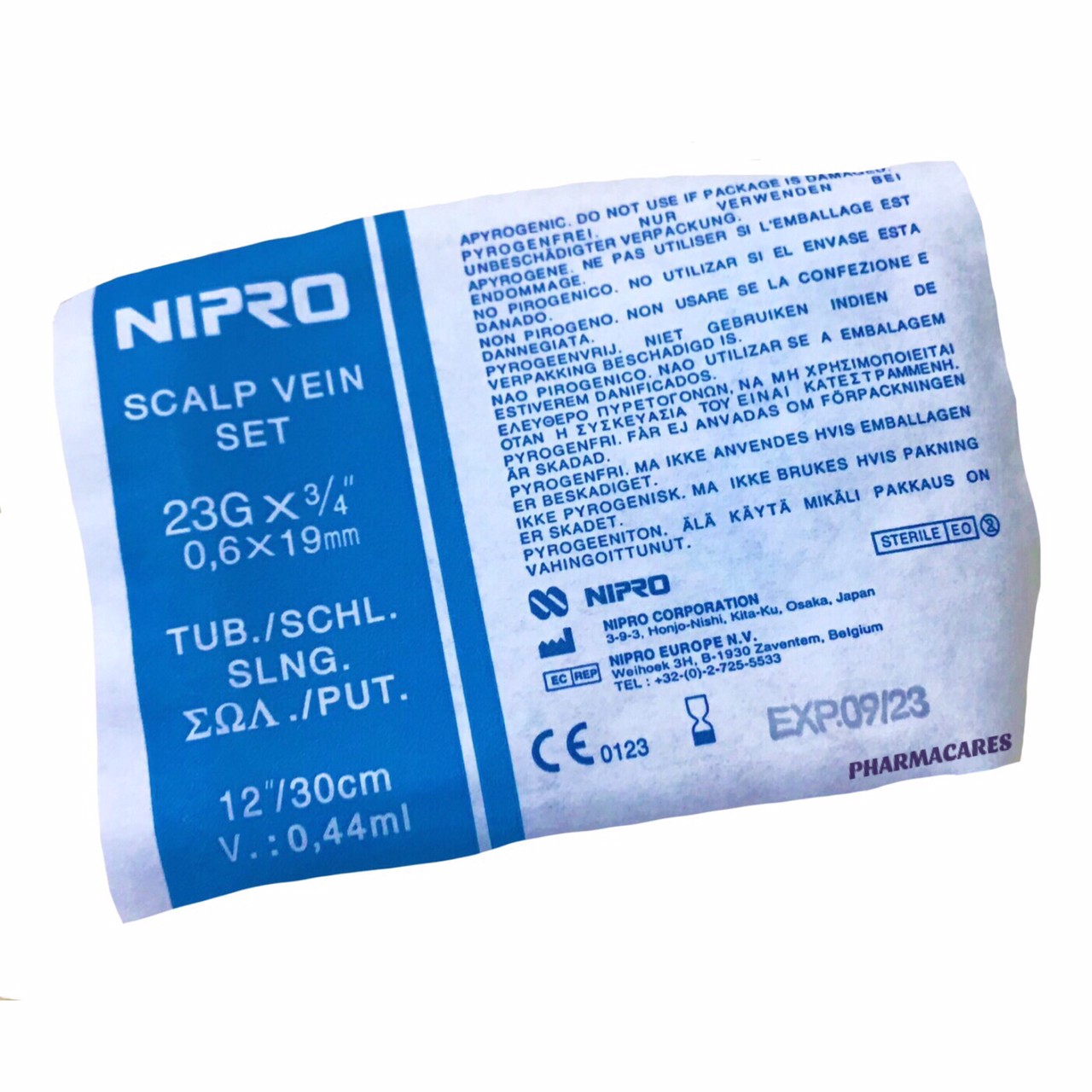 NIPRO SCALP VEIN SET 23G X 3/4 กล่อง 50 ชิ้น