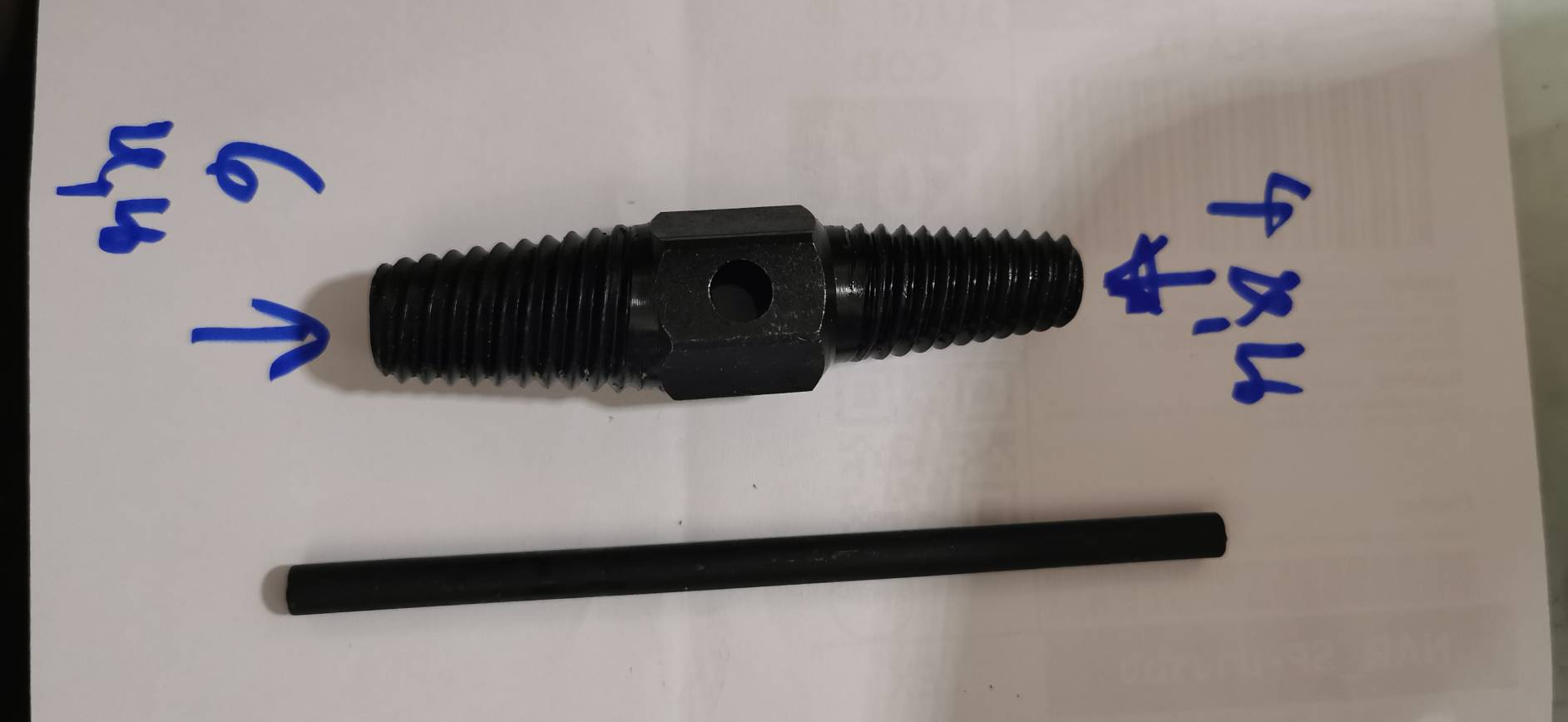 SX18 ดอกถอนเกลียวก๊อกน้ำหัก 2 หัว 4 หุน + 6 หุน +ด้ามขัน