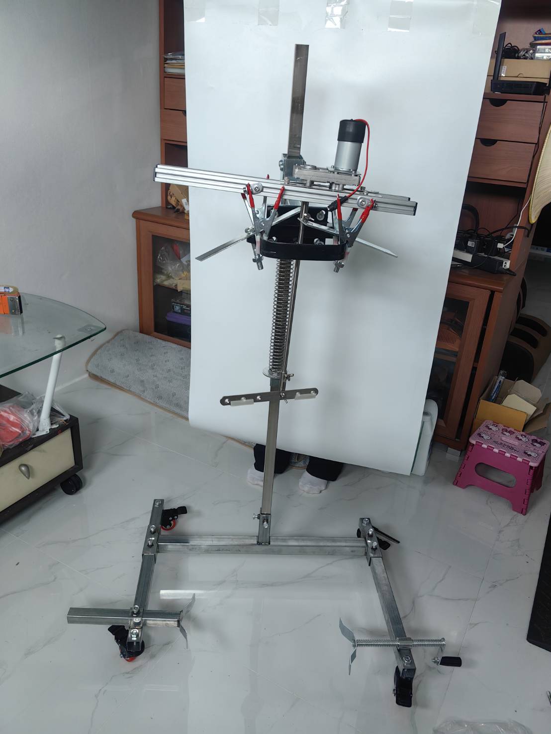 ES17 ฐานยึดเครื่อง DIY กวนของเหลว ของหนืด ผสมปูน ผสมสี ผสมน้ำยาล้างจาน แชมพู ฯลฯ