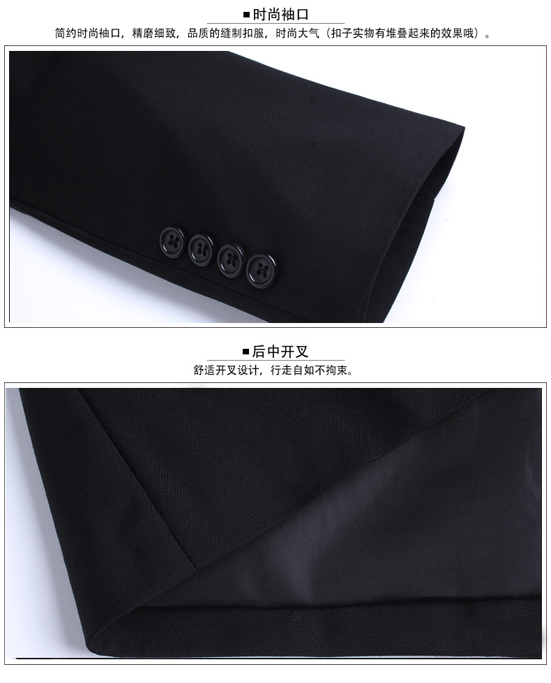 พร้อมส่ง เสื้อสูทผู้ชาย สีเทา กระดุม 2 เม็ด แต่งกระเป๋าสีขาว คอปก แขนยาว ใส่ทำงาน ไปใส่ไปงาน เสื้อสูทแฟชั่นผู้ชาย
