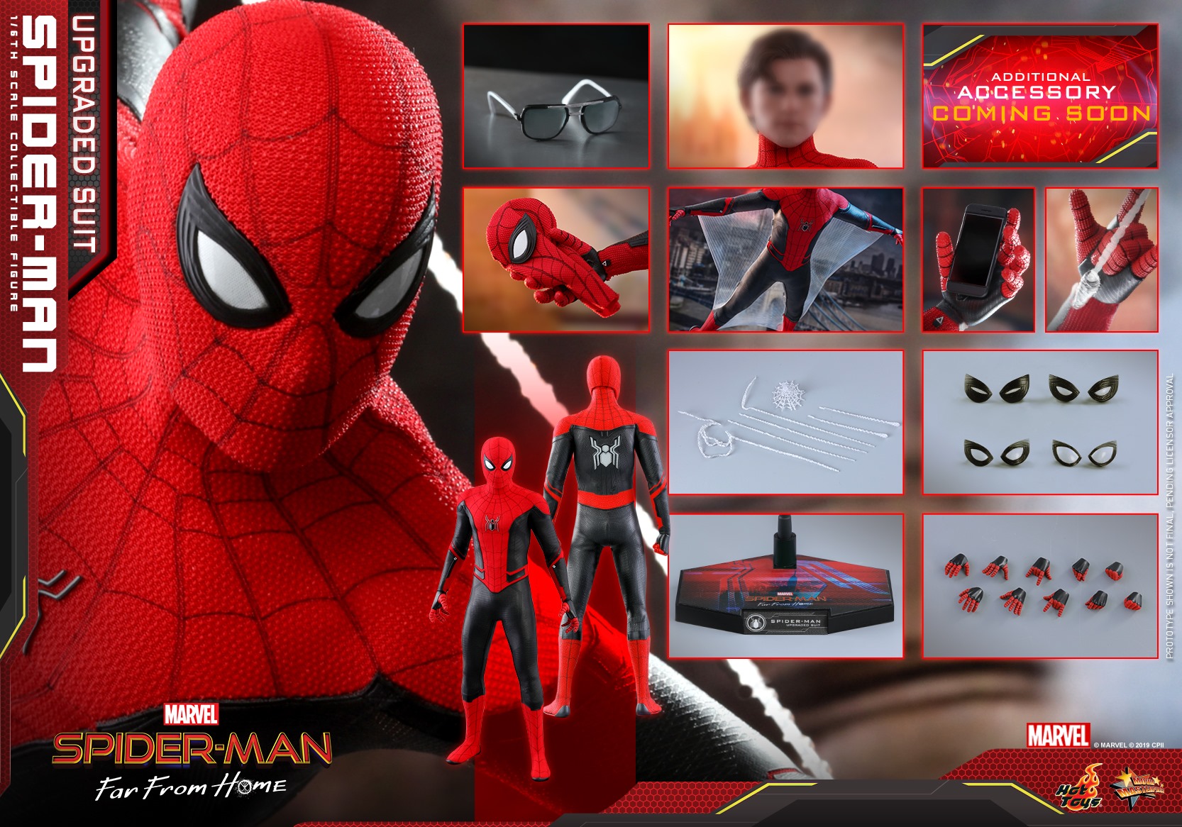 Hot Toys MMS542 Spider-Man: Far From Home - Spider-Man (Upgraded Suit) (16F)