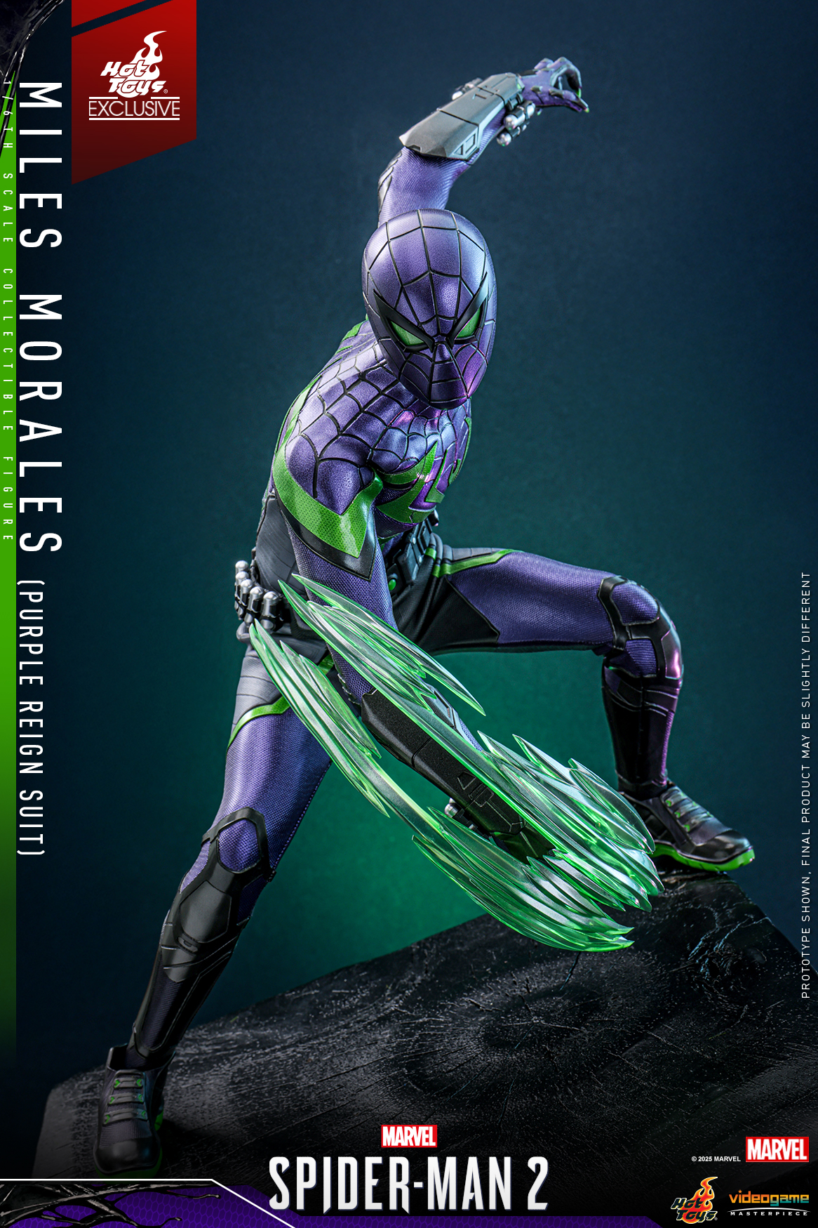 Hot Toys VGM68 Marvel's Spider-Man 2 - Miles Morales (Purple Reign Suit) [Hot Toys Exclusive]