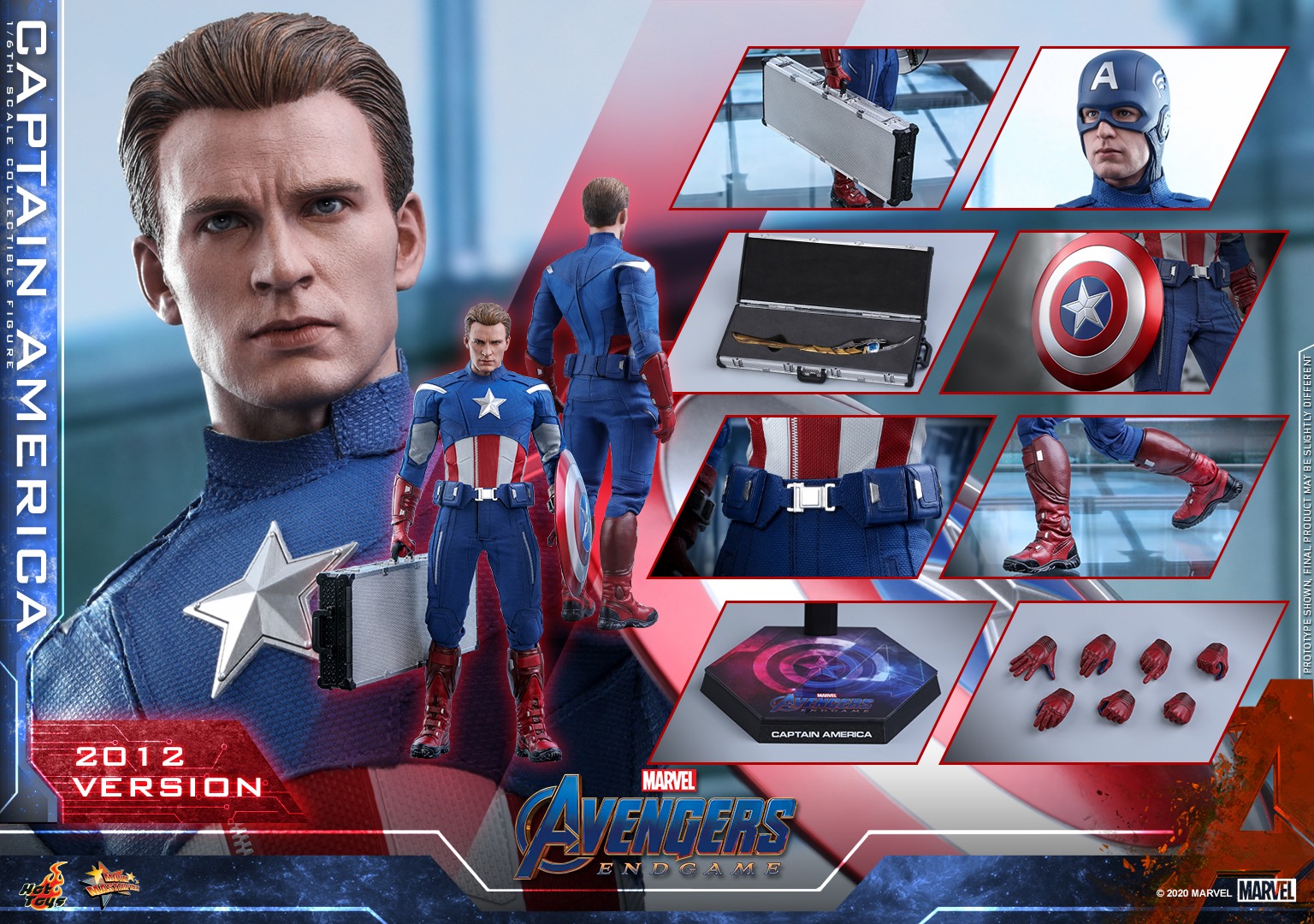 Hot Toys MMS563 Avengers: Endgame 1/6 Captain America (2012 Version)
