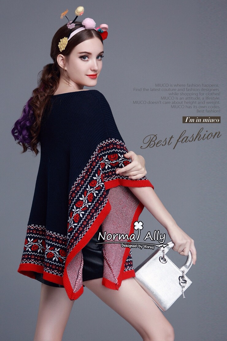 งานผ้านิตติ้ง เกรด Premium Quality ค่ะ ผ้าทอสวย งานนำเข้าค่ะ เป็นทรงเสื้อใส่คลุมกันหนาวแบบเก๋ๆ