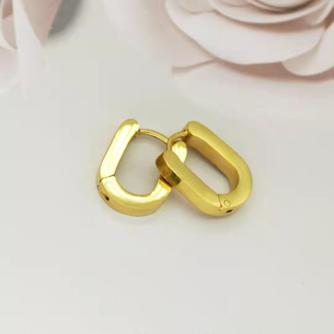 “เช็คสินค้าทัก line ก่อนโอนนะคะ”ต่างหูสำหรับผิวแพ้ง่าย U hoop_ET926