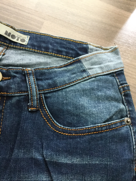 Zaradarkjeansกางเกงยีนส์สีเข้ม ตัดต่อเอว ผ้ายีนส์ฟอกยืด แบบคุณเจนนี่ คุณแอน คุณปอย คุณโฟร์ คุณกระแตใส่ค่ะ ทรงสวยที่สุด เป๊ะเว่อร์