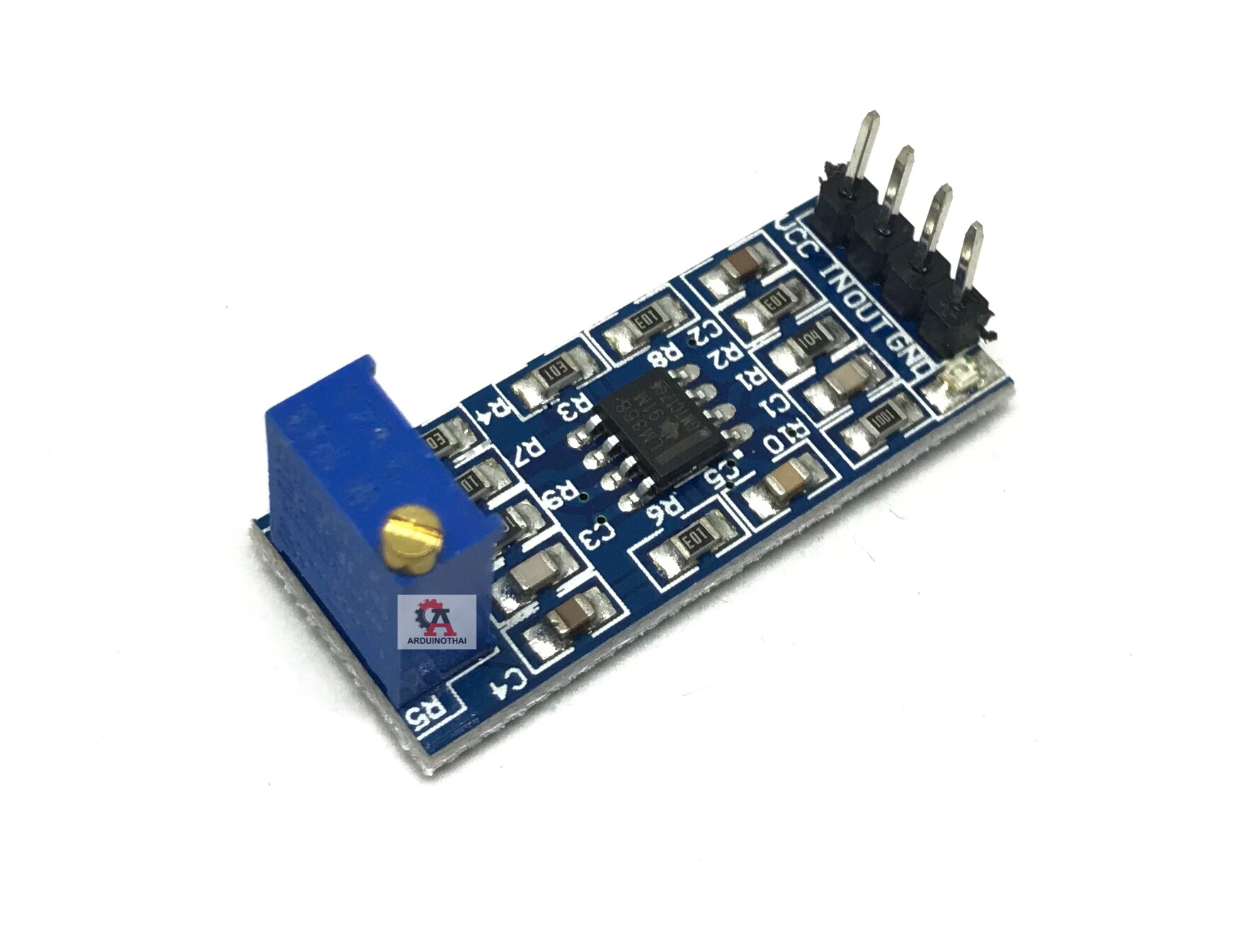 LM358 100x gain signal amplification module โมดูลขยายสัญญาณ 100 เท่า สต็อกไทยส่งไว