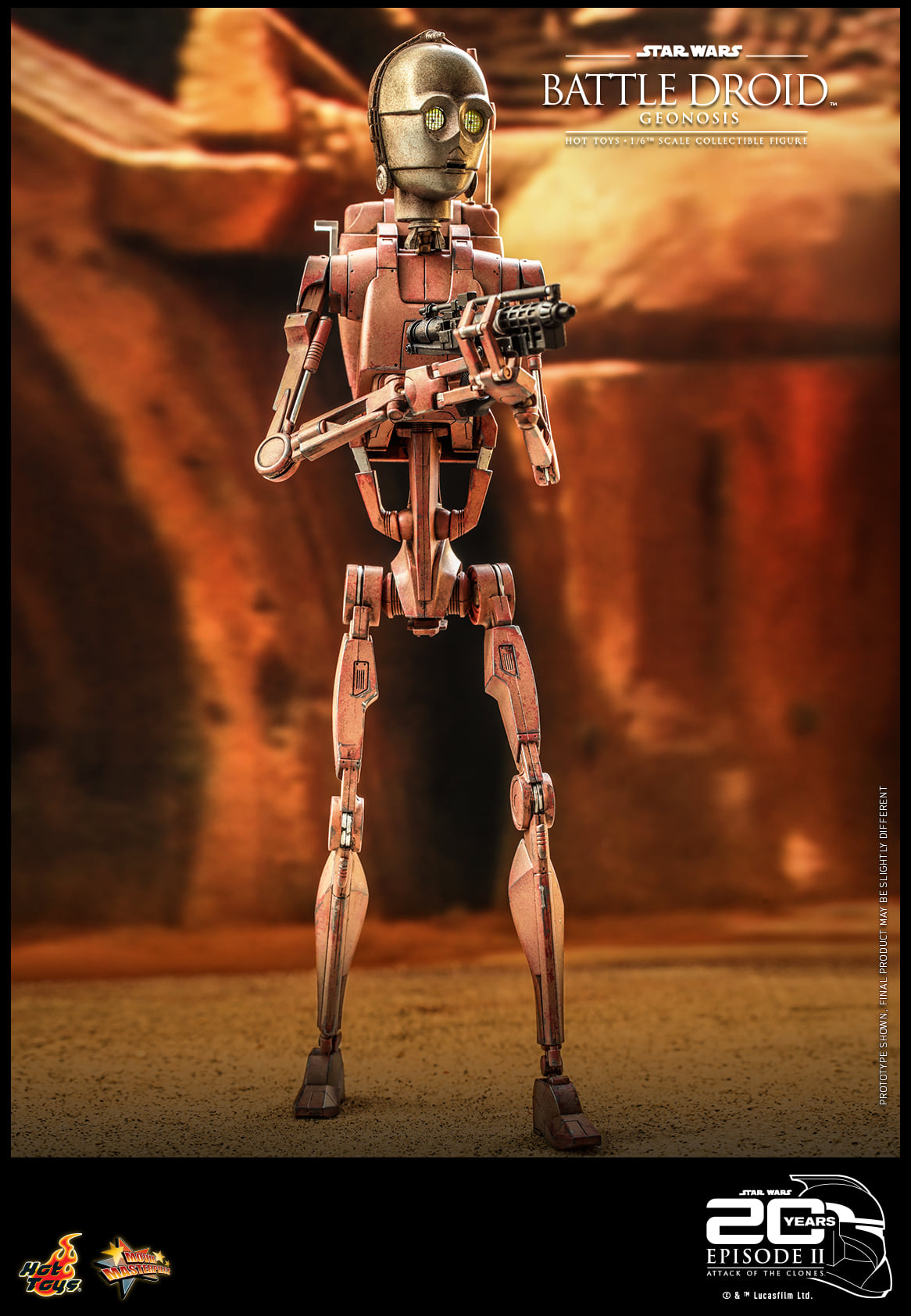Hot Toys MMS649 1/6 Star Wars Episode II: Attack of the Clones™ - Battle Droid™ (Geonosis)