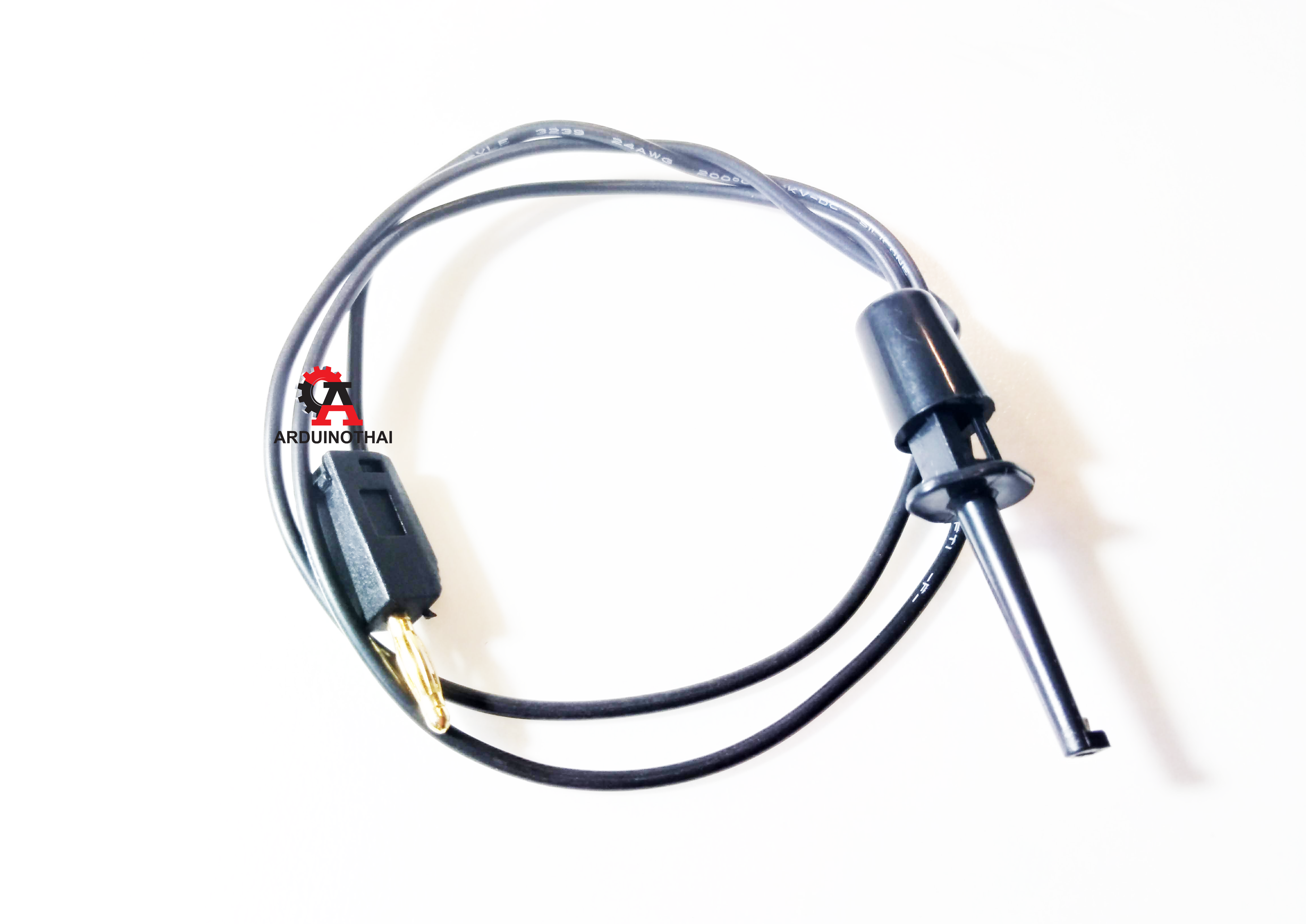 Banana to Clip Jack ขนาด 2mm ยาว 50cm สำหรับบอร์ด KidBright