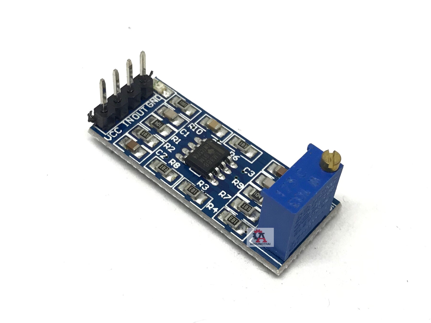 LM358 100x gain signal amplification module โมดูลขยายสัญญาณ 100 เท่า สต็อกไทยส่งไว