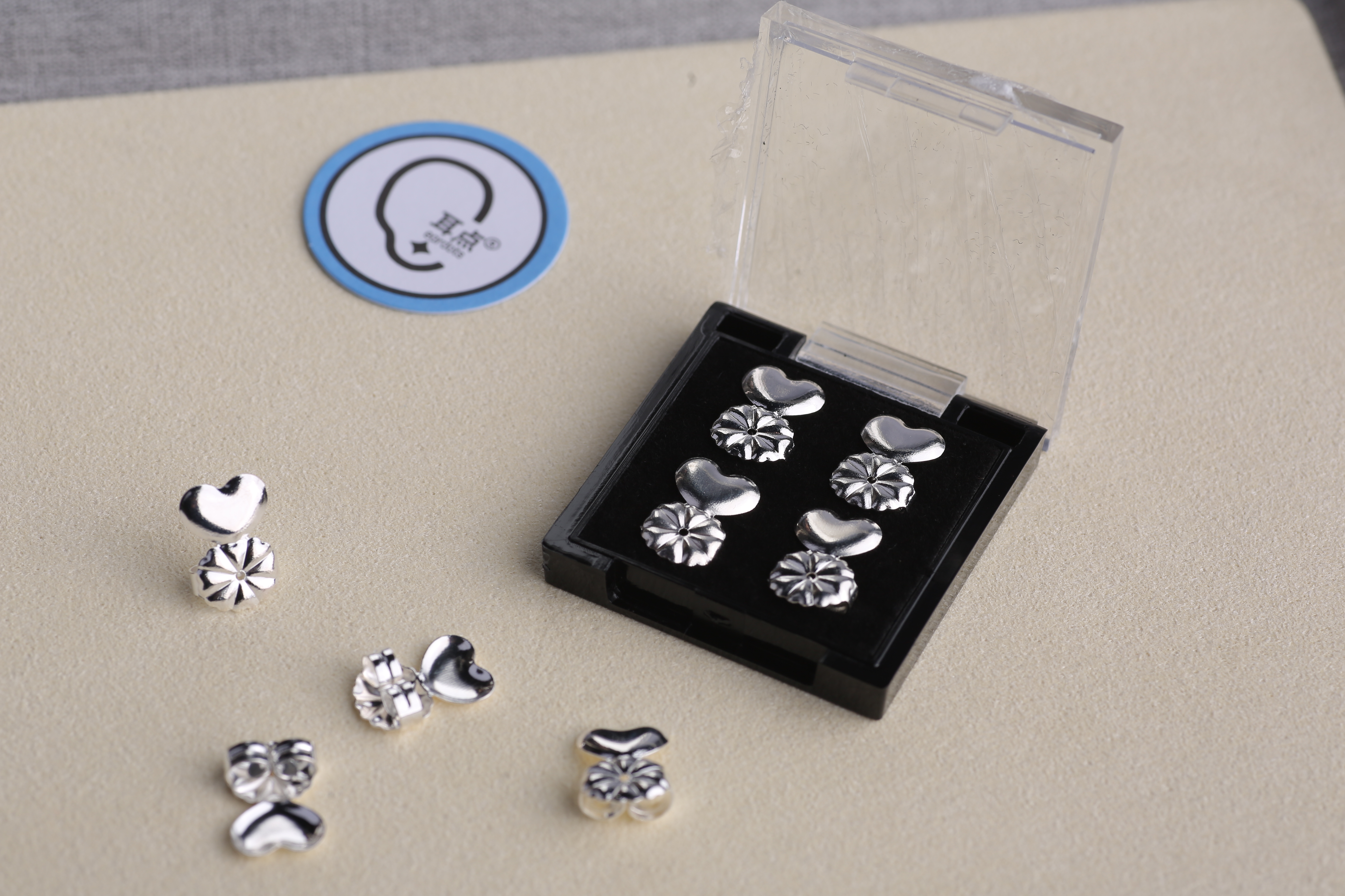 Earbar ยกทรงต่างหู ต่างหูหย่อนไปหน้า ใส่สวยพอดี รูหูยาน มีสีให้เลือก 3 สี (สีเงิน/ทอง/โรสโกล)_OP003