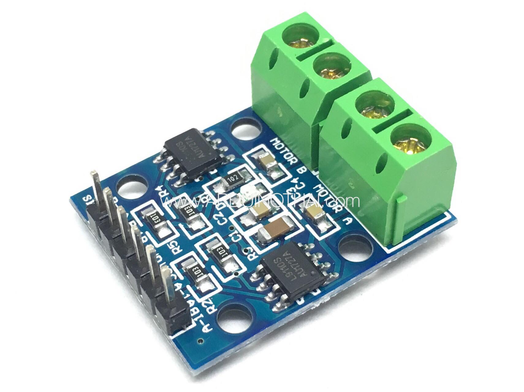 บอร์ดขับมอเตอร์ DC / stepper motor driver board (L9110S)