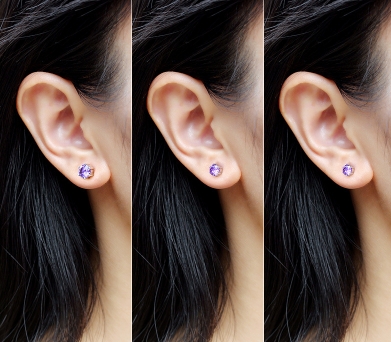 ต่างหูสำหรับผิวแพ้ง่าย เงินแท้ 92.5% Silver Eardots 6 leg