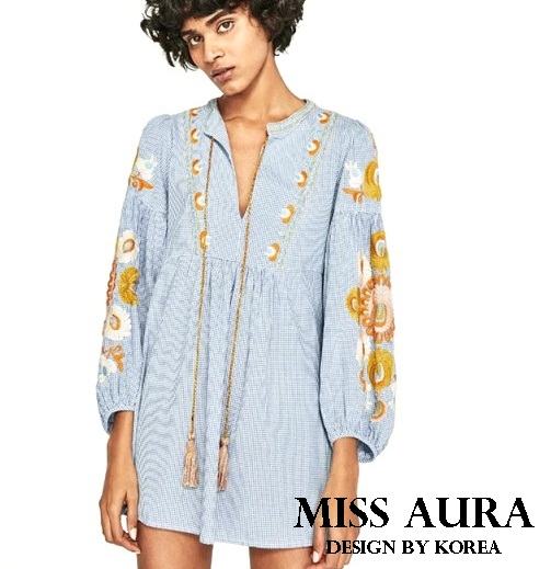 minidress ZARA งานปักอย่างดี สไตล์โบฮีเมียน แบบคุณเต้ยใส่เป๊ะค่ะ งานสวย น่ารัก ใส่ตัวเดียวจบ ผ้าดีมาก